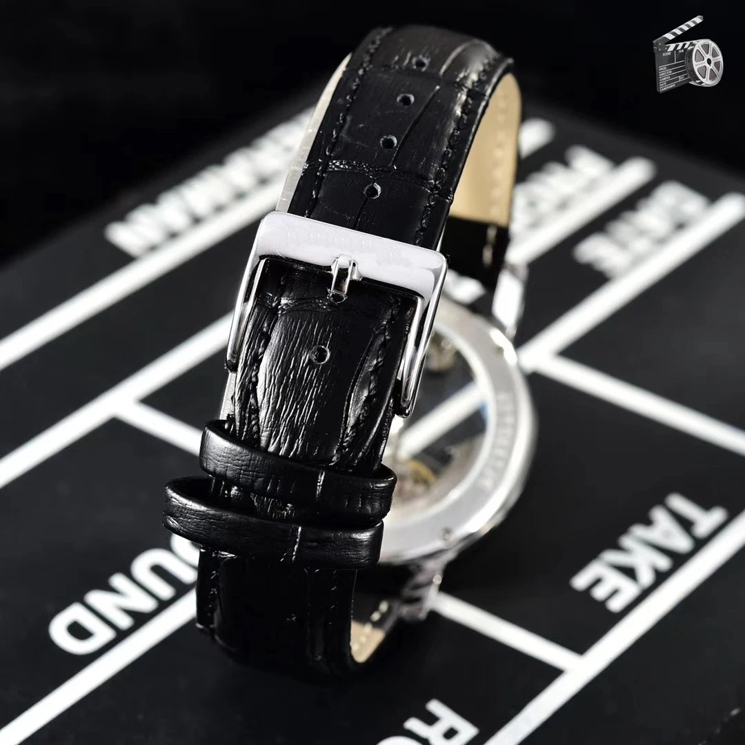  Famous Brand New Men Automatic Mechanical Watches Silver Gold Diamonds Bezel Waterproof Transparent