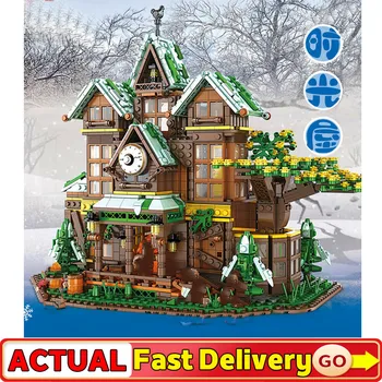 

Creator Series The Time Room City Street View MOC Forest Villa Country House City Buildings Bricks Set Blcoks Toys Gift for Kids