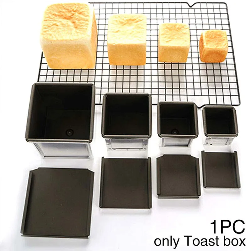 Мини антипригарная квадратная сковорода алюминиевая сталь с крышкой форма для