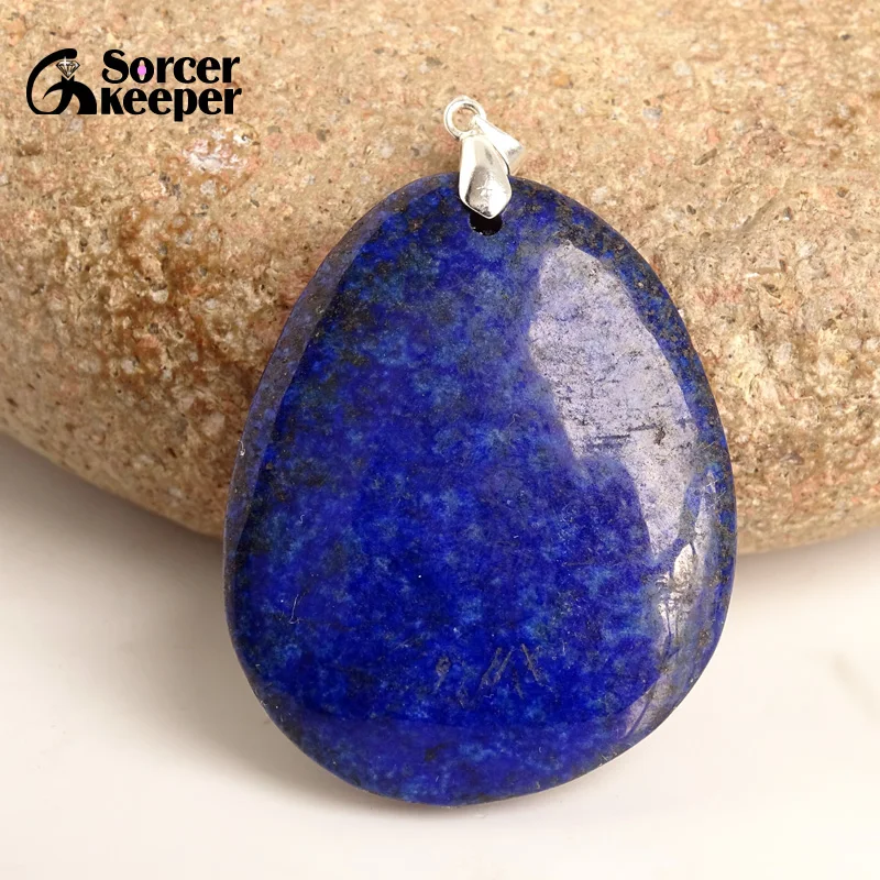 Мужские бусы Bijoux Blue Lapis Lazuli ожерелья и подвески натуральные камни для