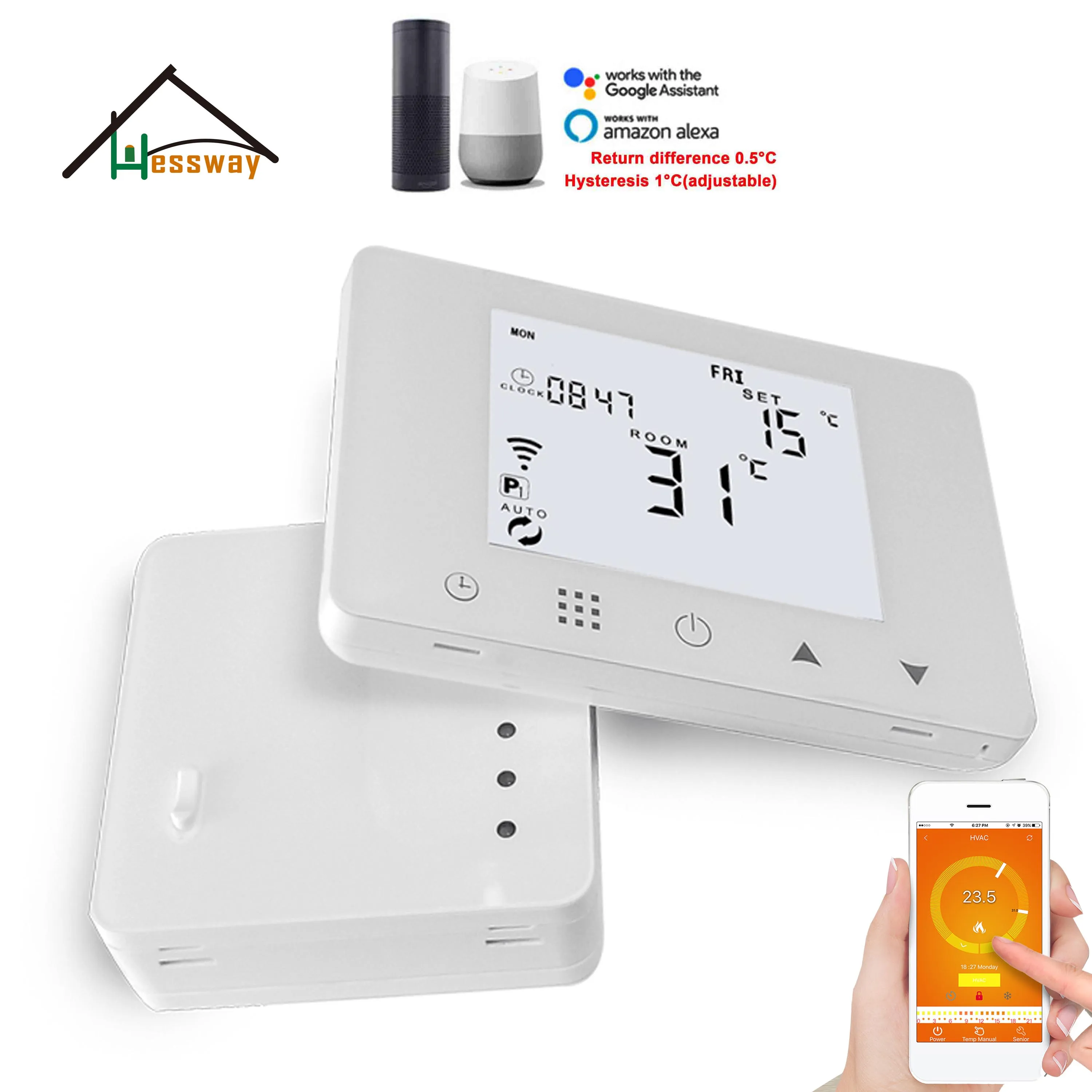 Энергосберегающий регулятор температуры RF & WIFI беспроводной комнатный