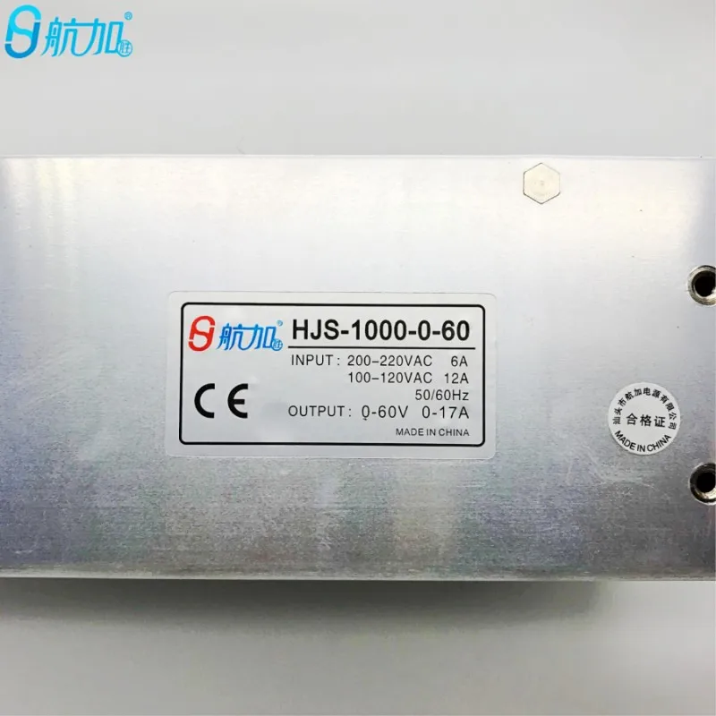 Цифровой дисплей Регулируемый источник питания 0-60V17A DC Регулируемый импульсный источник питания 1000W Hangjia HJS-1000-0-60