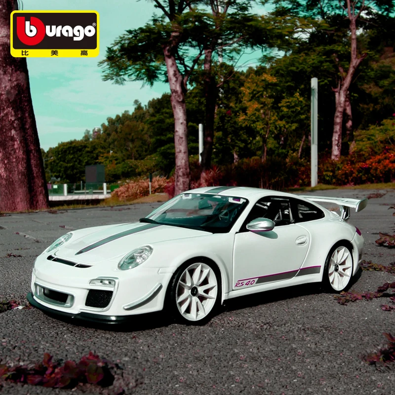 Bburago 1:18 Porsche 911 GT3 модель автомобиля из сплава Модель автомобиля украшение автомобиля коллекция Подарочная игрушка Литье под давлением модель игрушка для мальчиков