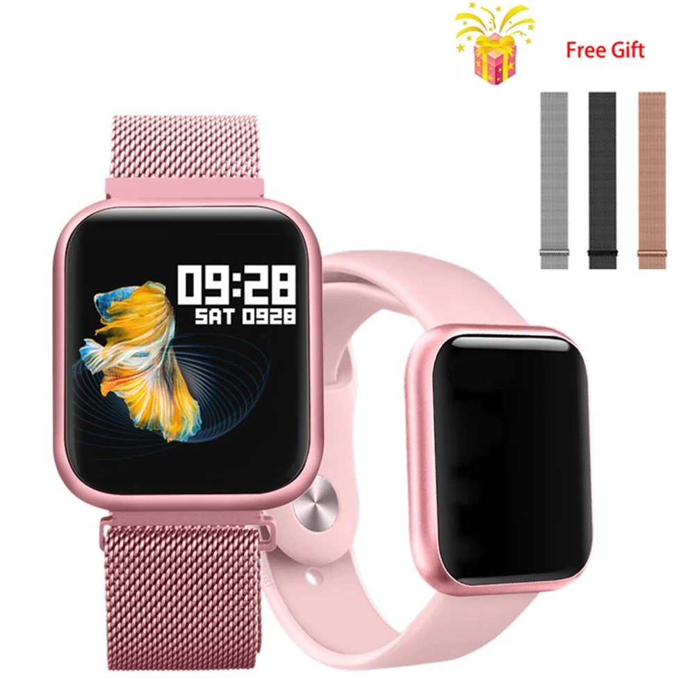 P80 Smart Bracelet smart watch Fashion women Sports IP68 Waterproof Full Touch Heart Rate Fitness Tracker Smartwatch