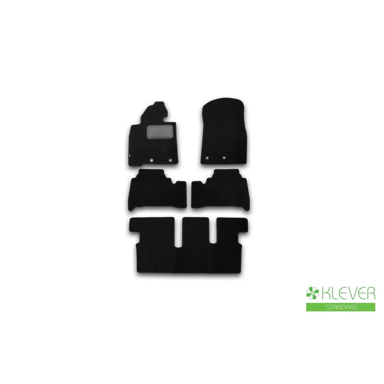 Коврики в салон Klever для TOYOTA Land Cruiser 200, 7 мест, АКПП,, 5 шт. KVR02489401210kh