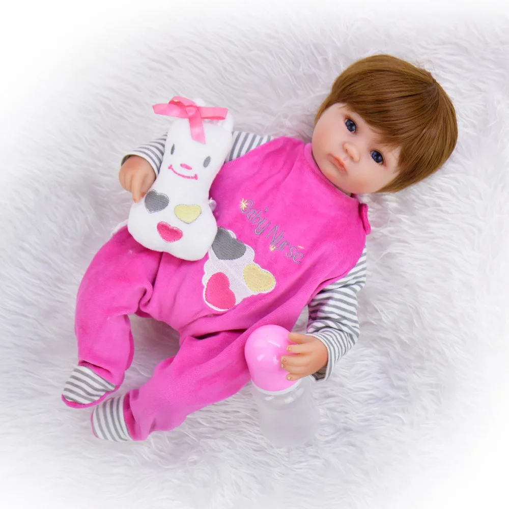 Горячая Распродажа Bebe reborn силиконовые детские куклы игрушки 1" 43 см новорожденный живой ребенок подарок куклы