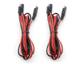 

2 PCS 75 Inch 200CM 18awg DIY SAE to SAE Connector Extension Cable Quick Disconnect Wire Harness Quick Disconnect