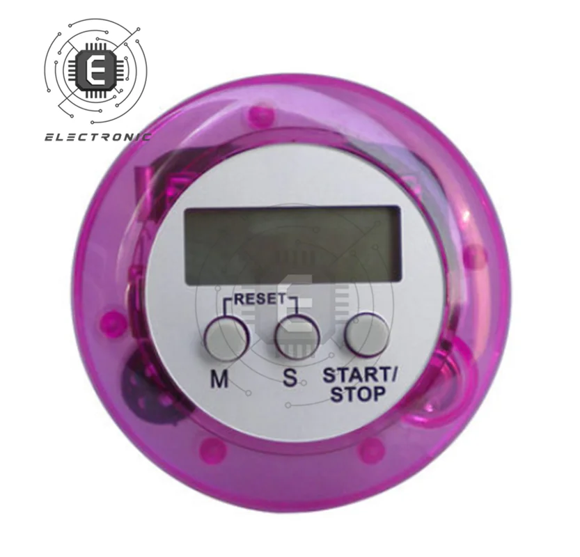LCD Digital Display Kitchen Magnetic  Cooking Timer Countdown Alarm Clock Sound Mechanical Cooking Timer Alarm Counter 6