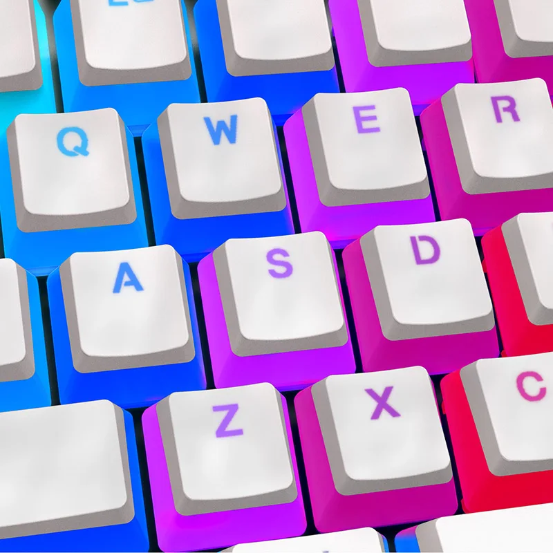 white Unpackaged HyperX пудинг Keycap Double Shot PBT Keycaps имеет полупрозрачный Пудинг двухслойный стиль - Цвет: white Unpackaged