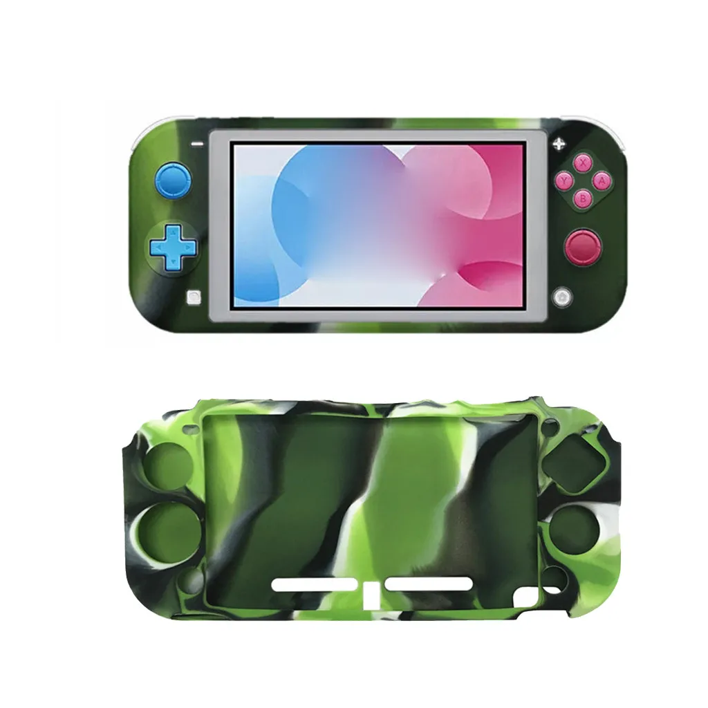 Силиконовый защитный чехол для Nitendo switch Lite Console черный, белый, камуфляж, чехол 815#2
