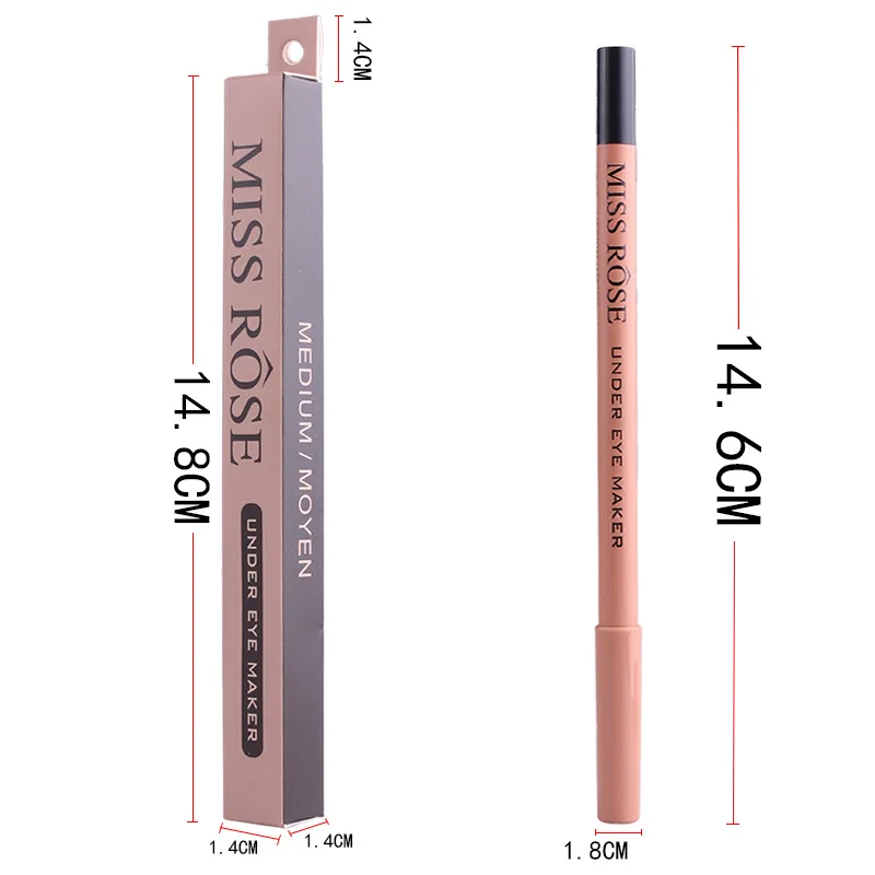 MISS ROSE is not easily stained with cup eyeliner silkworm pen Concealer pen cross border eye 5