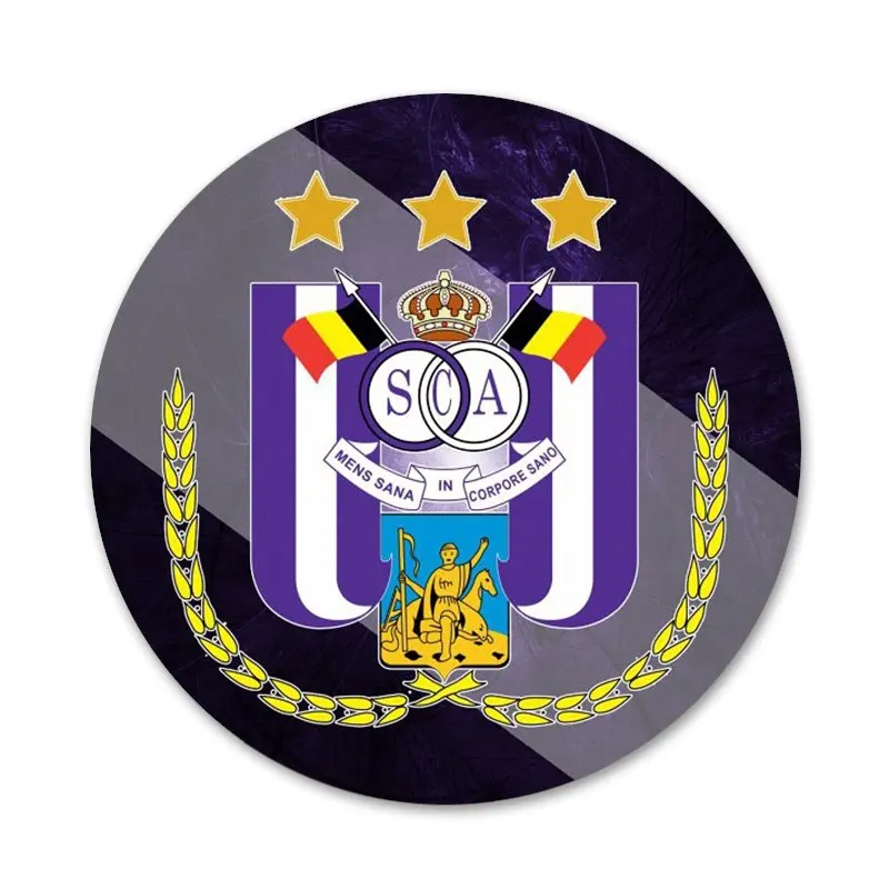 Rsc anderlecht logo equipe de futebol cozinha decoração casa geladeira ímã  abridor de garrafa cerveja coque 58mm - AliExpress