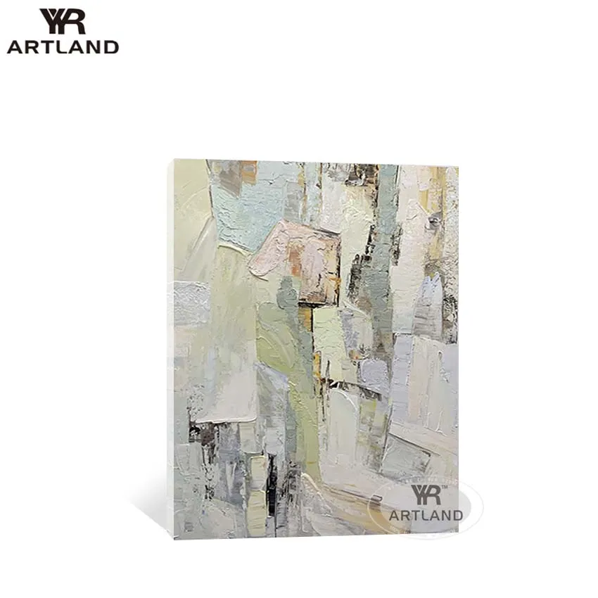 

Современная красочная Абстрактная живопись ручной работы нож Толстая картина маслом на холсте модуль подвесная картина для стены гостиной