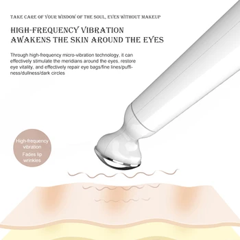 Electric Vibration Eye Massage Dark Circle Puffiness Removing Skin Rejuvenation Beauty Massage Portable Pen Eliminate Eye Bag 6