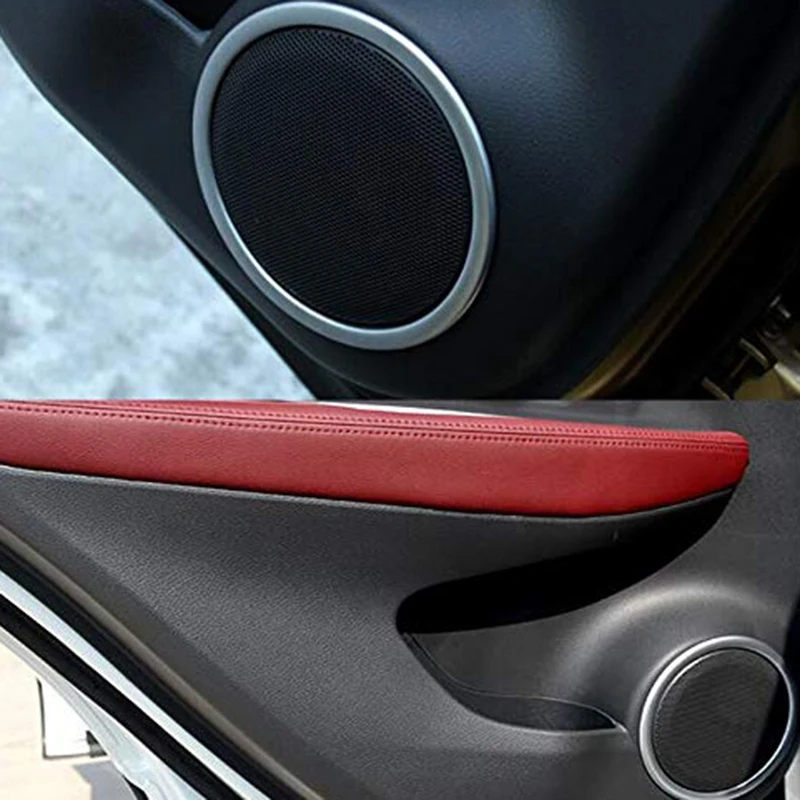 For Nissan Qashqai J11 2014 - 2018 Chrome Car Speaker Ring Shape Sticker Interior Frame Speaker Cover Auto Parts