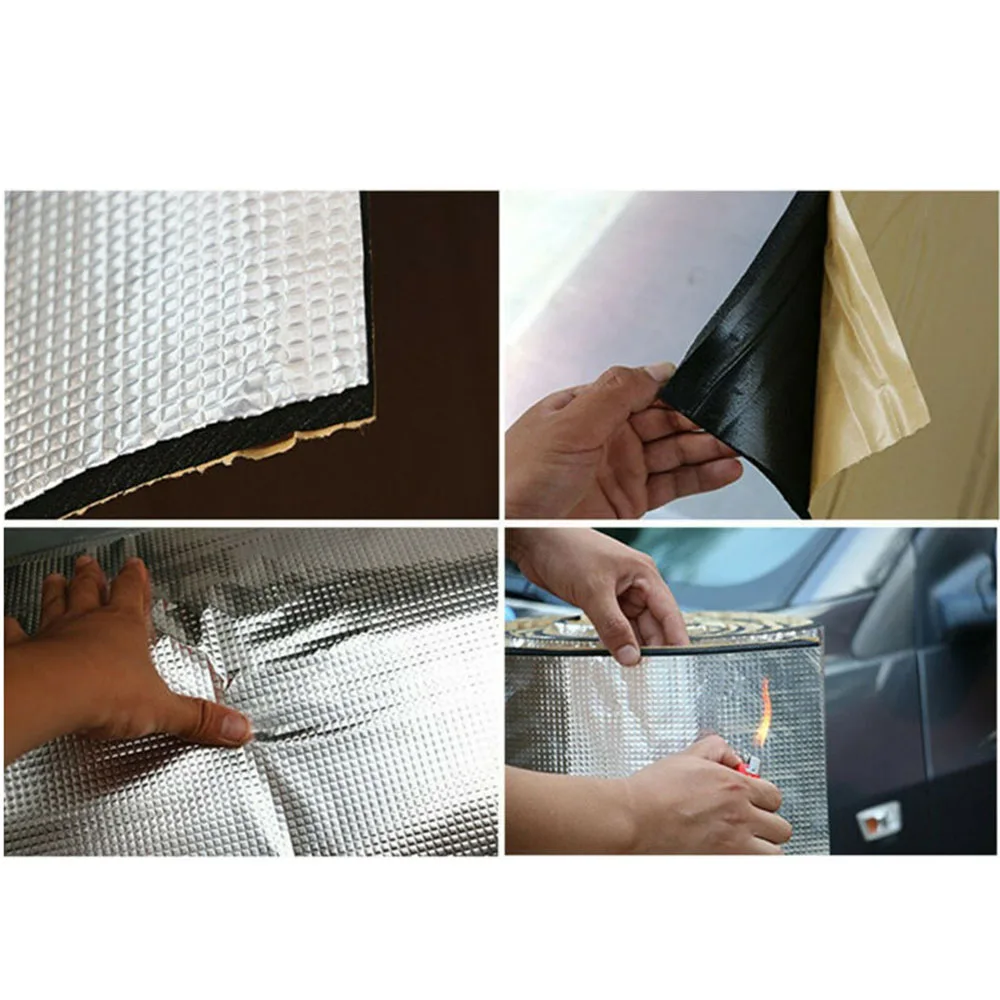 High temperature resistance Thermal Heat Insulation strong adhesive non-combustible  flame retardant Mat Accessories Auto kit