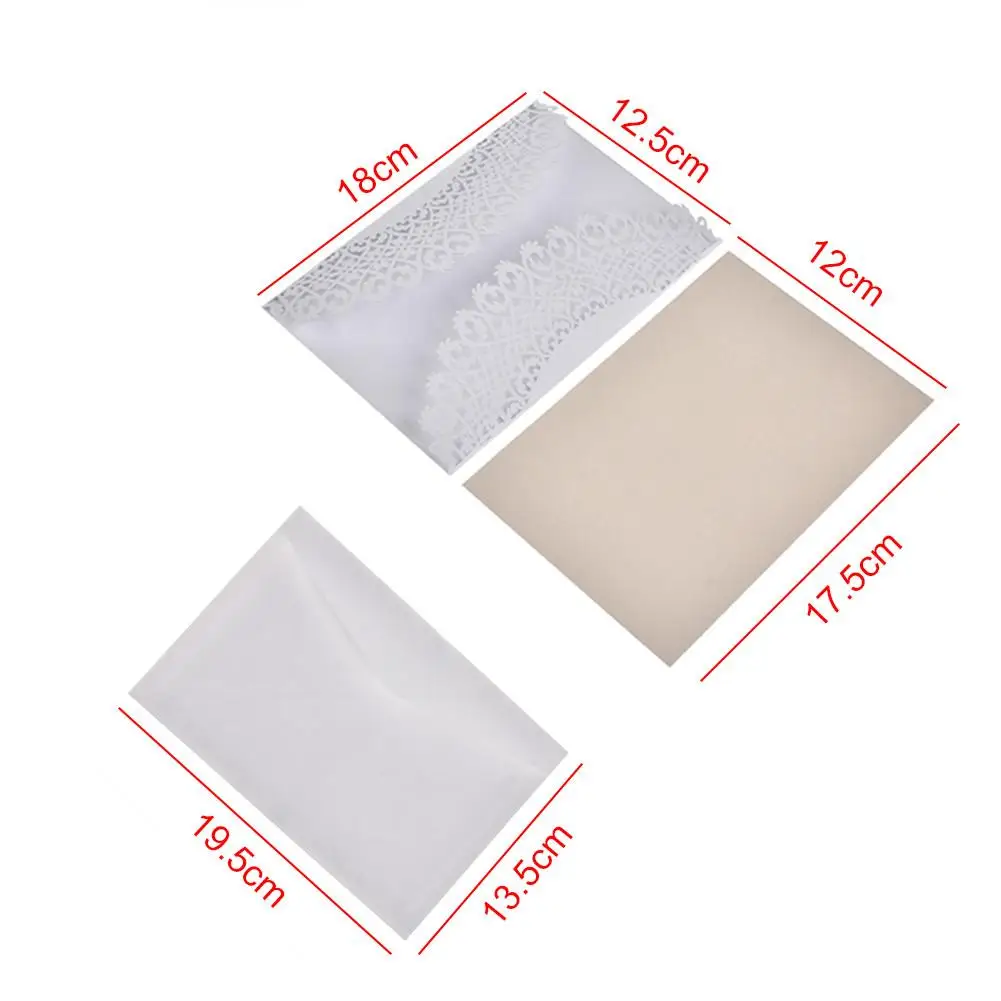  10PCS European Style Elegant Delicate Carved Lace Wedding Party Invitations Cards Wedding Party Dec - 4.00009E+12