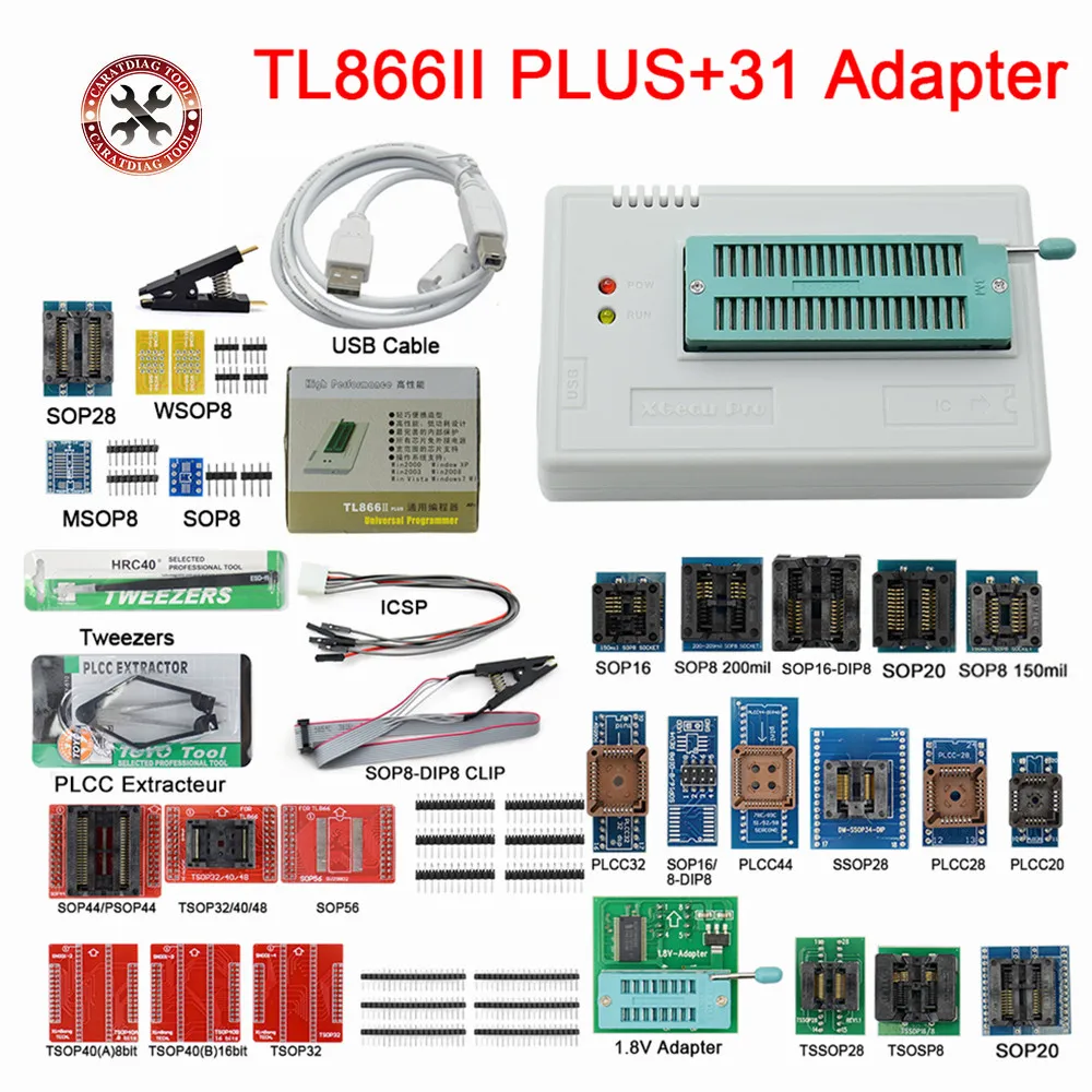 Оригинальный USB-программатор TL866II PLUS TL866 обновленный универсальный