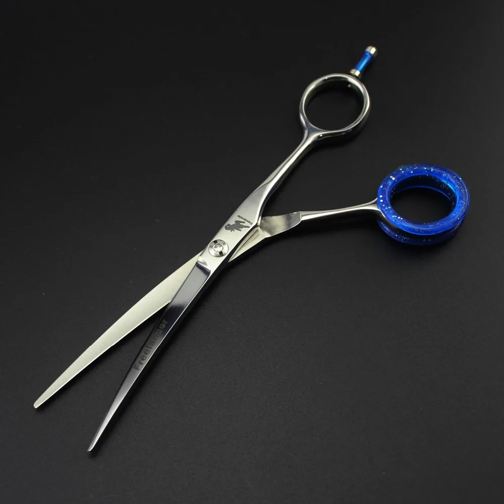 5," 440C Scimitar Shaped ножницы для стрижки волос 9CR японская Парикмахерская ножницы парикмахерские ножницы