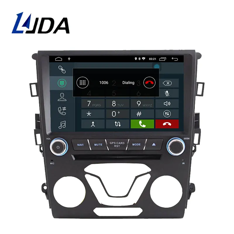 LJDA Android 10 автомобильный мультимедийный плеер для Ford Mondeo Fusion 2013 gps Навигация стерео CD DVD плеер wifi 1 Din автомагнитола