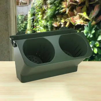 

Wall Mounted Drainage Holes Flower Pot Bonsai Succulents Planter Stackable Hanging Vertical Succulents Bonsai Pot Garden Tool