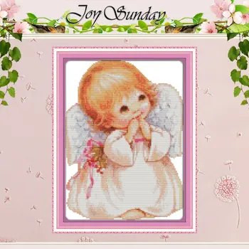 

The Beautiful Angel Baby Patterns Counted Cross Stitch 11 14CT Cross Stitch Sets Chinese Cross-stitch Kits Embroidery Needlework