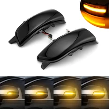 Luz LED de señal de giro dinámica para retrovisor, intermitente con indicador secuencial para Volvo S60 I C30 S80 II V70 II S40 II, 2 unidades