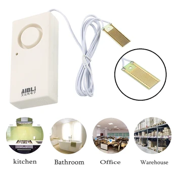 

1pcs/3pcs 130dB Alert Water Leakage Alarm Leak Detector Sensor Detection Wireless Home Security Alarm System