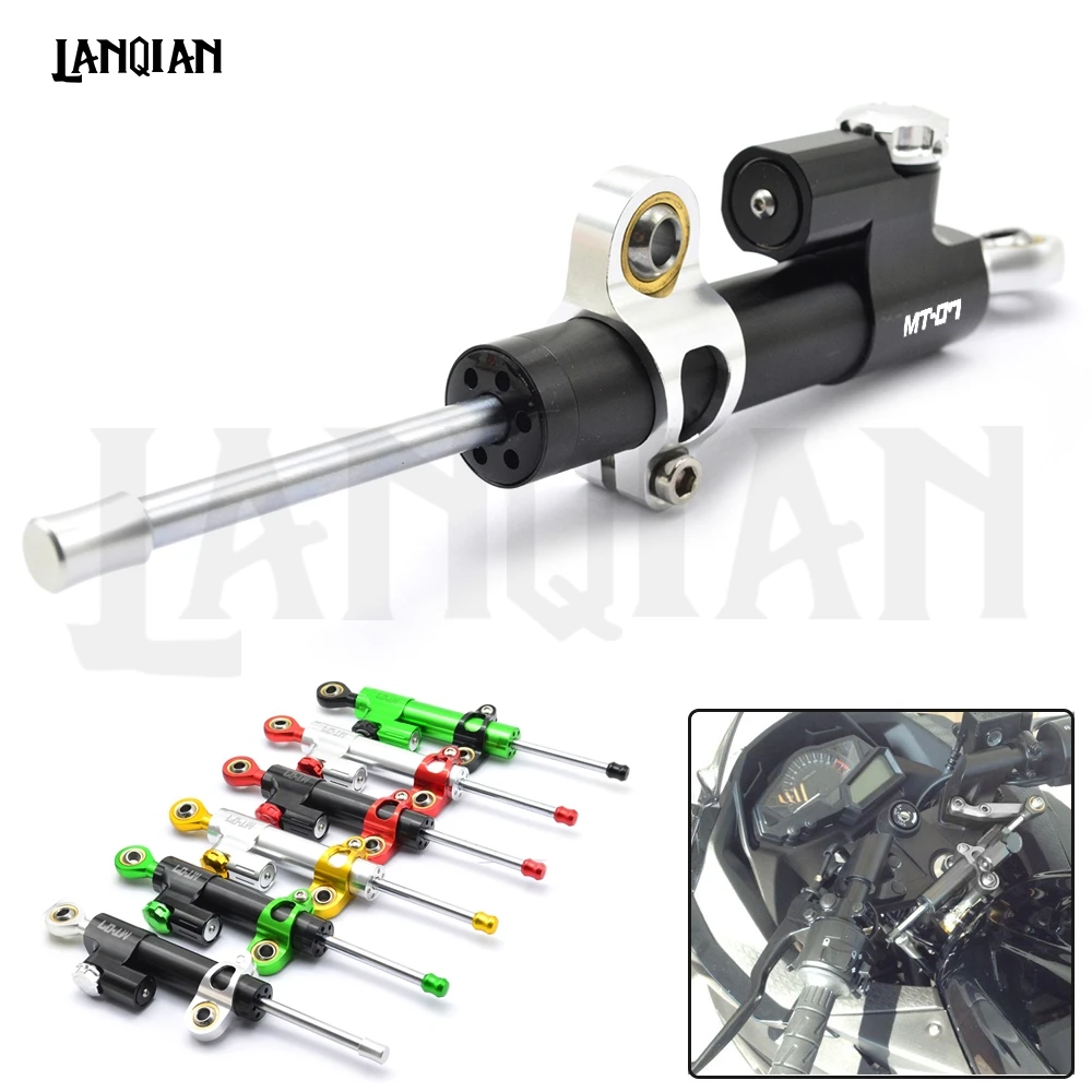 

Universal CNC Motorcycle Damper Steering Stabilize Safety Control For Yamaha MT07 MT-07 2013 2014 2015 2016 2017 2018 2019 MT 07