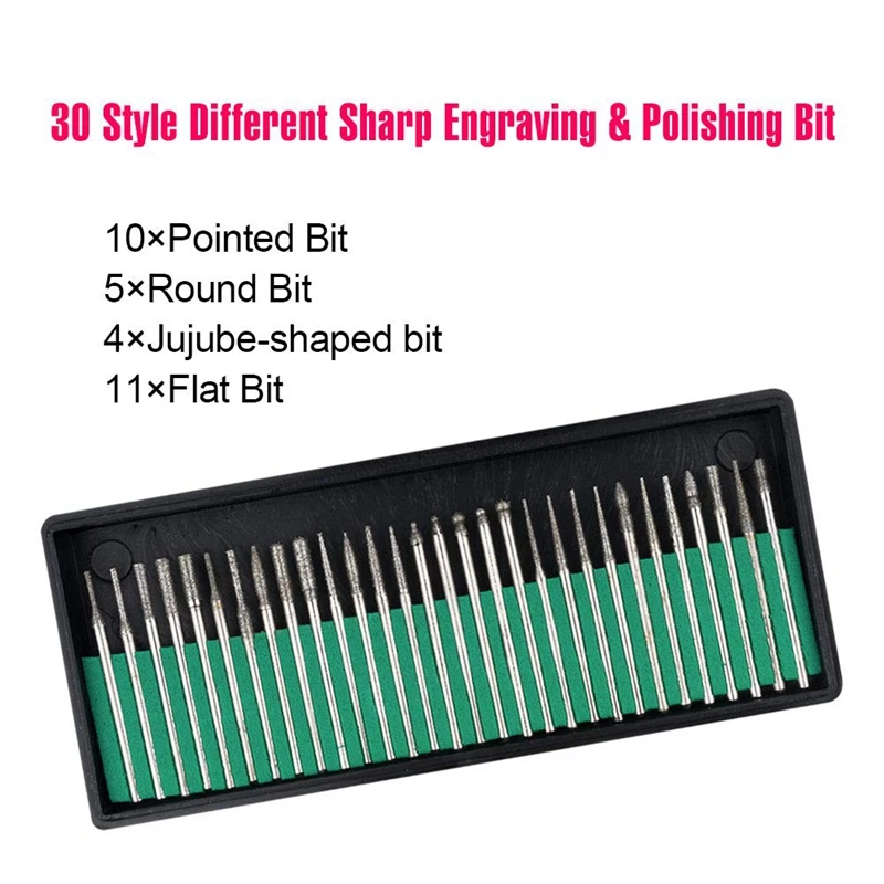 Electric Micro-Engraver Pen Mini Diy Vibro Engraving Tool Kit For Metal Glass Ceramic Plastic Wood Jewelry With 6 Polishing Head