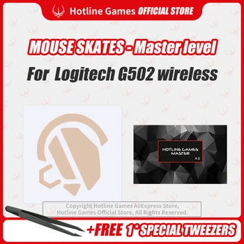 

Hotline Games 4.0 Master Level Mouse Skates Mouse Feet Pad Replacement Feet for Logitech G502 Wireless 0.23mm/0.8mm Thickness