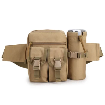 

Camouflage Men Belt Phone Pouch Money Bags Canvas Waist Bag Tactical Multi-function Kettle Bum Bag Travel Men's Fanny Pack