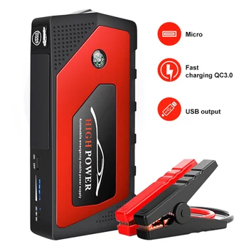

69800mAh Car Jump Starter Portable USB Battery Booster Clamp Multifunction Emergency Kits TD326