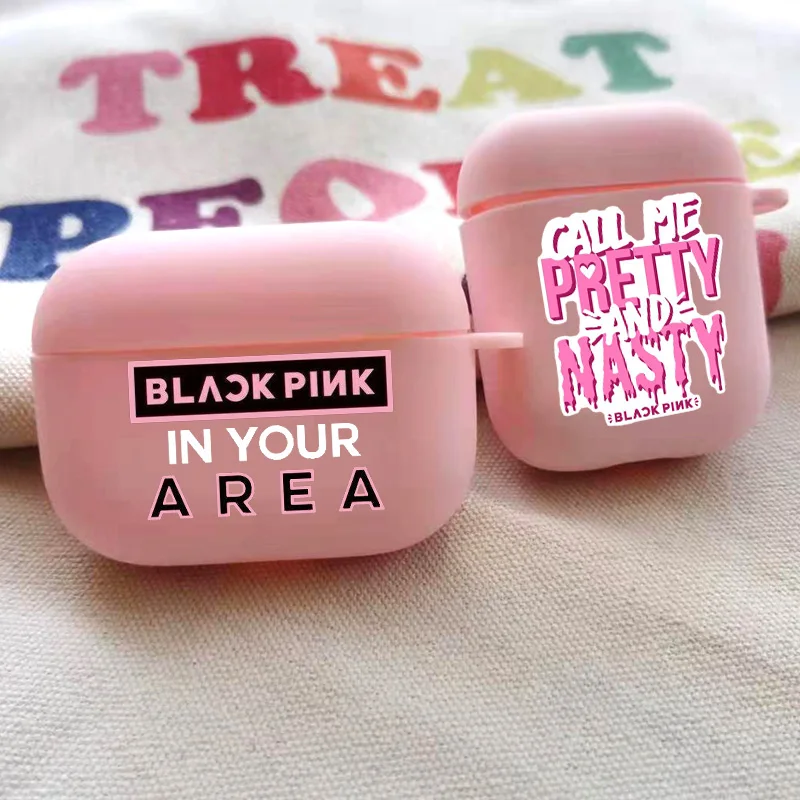 Милый силиконовый розовый чехол Kpop Girl Group для Airpods 2 1 аксессуары наушников Air Pods Pro 3
