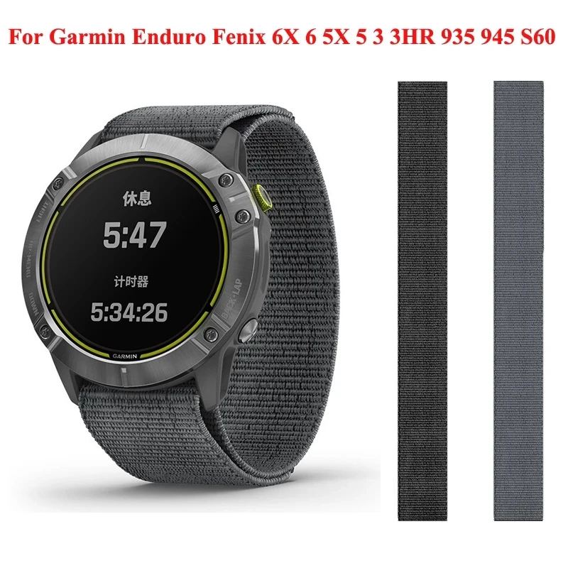 Hot 22 26mm Quick Fit Watchband For Garmin Fenix 7 7X 3 HR Enduro Nylon Easyfit Wrist Band for Garmin Fenix 6X 6 Pro 5 5 Plus