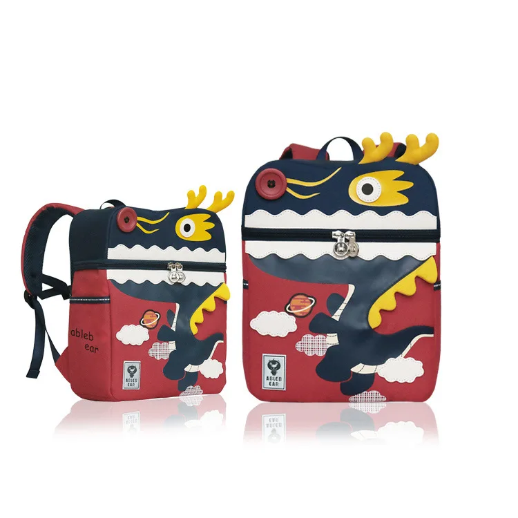 

Export Cartoon Bag Korean-style Zoo 3D Dinosaur School Bag 2-6-Year-Old Children Kindergarten Burden Relieving Schoolbag