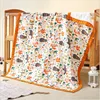 120*150cm Six Layers Muslin Cotton Baby Blankets Newborn Boys Girls Receiving Swaddle Wrap Kids Swaddling Bedding Sheet 1