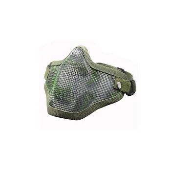 

Half Face Wire Mask Outdoor Mask Steel Mesh Protective Mask Outdoor Tactical Protection Riding Mask High Quality