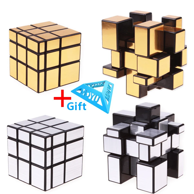 Mirror Cube 3x3 magic cube Cast Coated Puzzle Professional Speed cubos  Magico Education Toys For Children Mirror Cubes 10pcs lot copper coated corner prism 1inch corner cube prism plated 25 4mm trihedral retroreflector 5 arc secs return beam