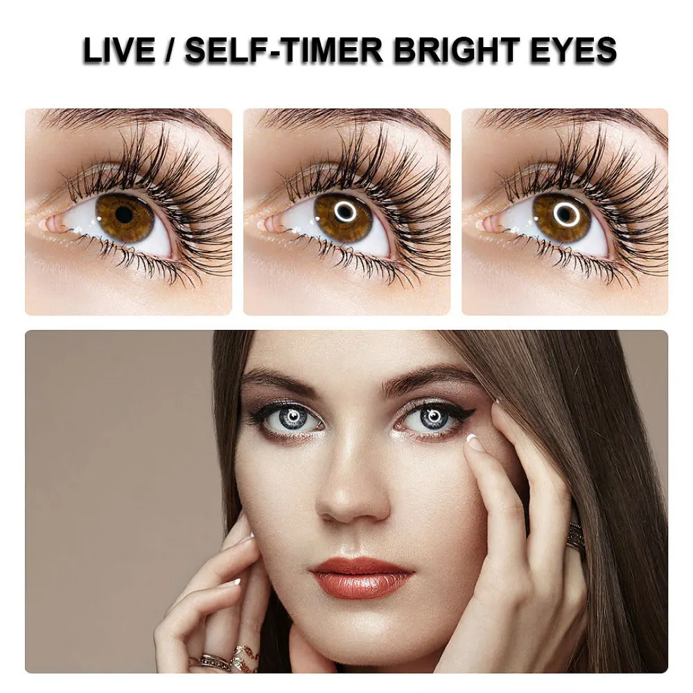 LED Floor Lamp USB Ring floor light Tripod Annular 80LEDs Standing Floor Lamp for Video YouTube Photo Ringlight Makeup Lampshade