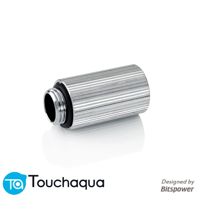 

Bitspower Touchaqua G1/4" 40mm Extender Fitting,Cooling kit build fittings black ,silver Pack /2 PCS