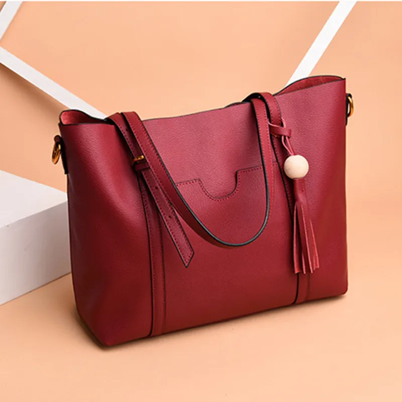 

Span in bag high-qua Fashion Head Cattle Leather True Leather Large Capacity Hand with One Shoulder and Oblique 2019 New JIULIN