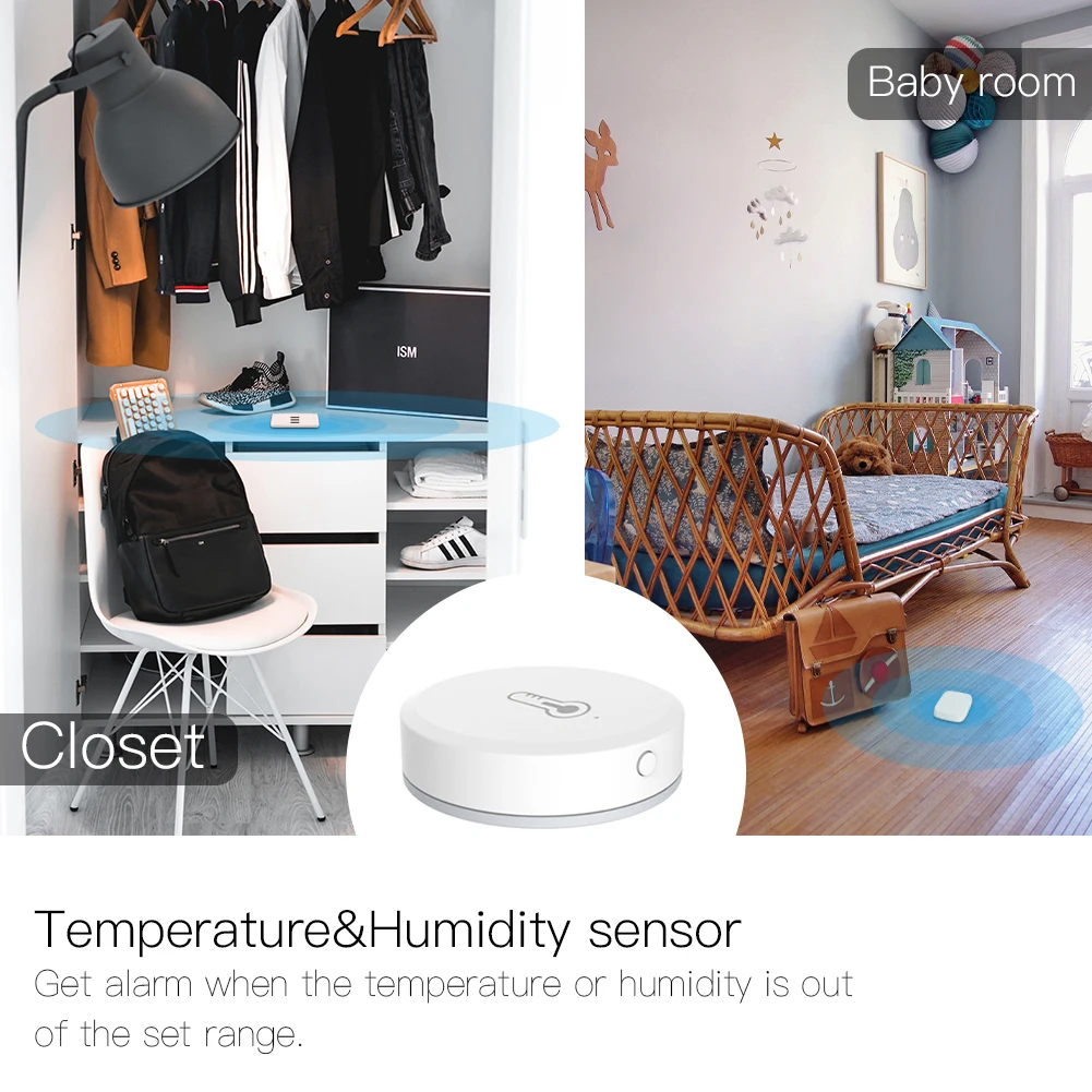 Sensor de Porta Sensor de Umidade Sensor de Movimento Aplicativo de Vida Tuya Zigbee Gateway Temperatura Pir Zigbe Inteligente Hub - Image 3