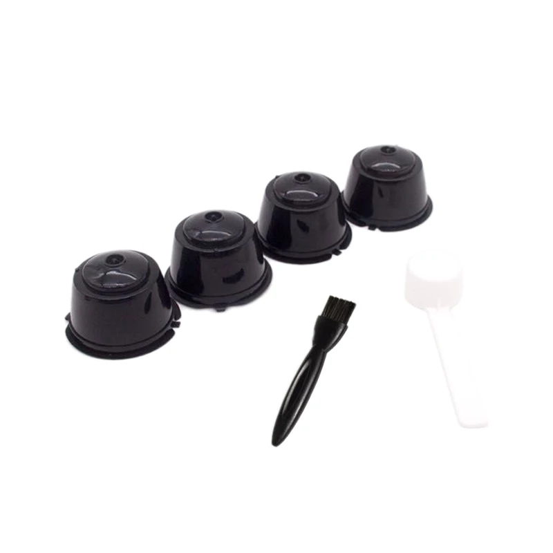 

Reusable Coffee Filter Refillable Coffee Capsule, over 200 Times Reusable Coffee Pods Compatible with Teaspoon, Black