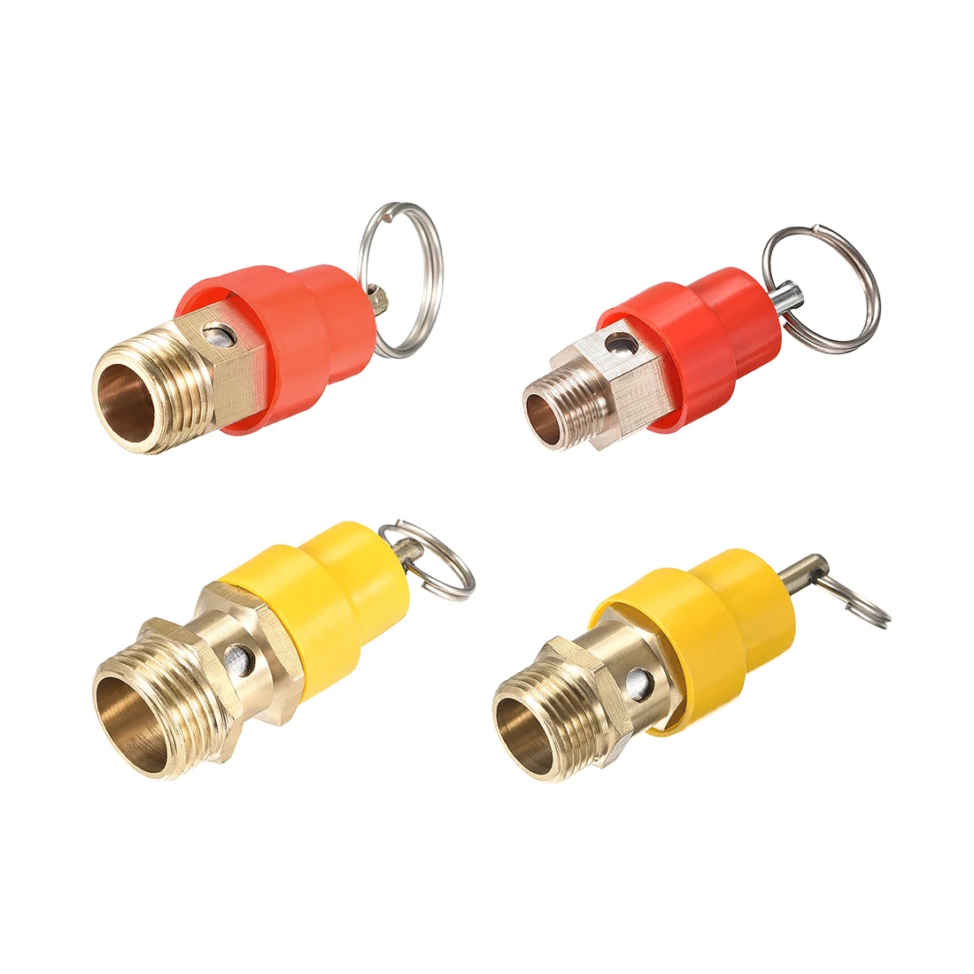 Uxcell воздушный компрессор клапан сброса давления G 1/" 1/4" 1/" 3/8" NPT с наружной резьбой 115 фунтов/кв. дюйм набор давления красная шляпа