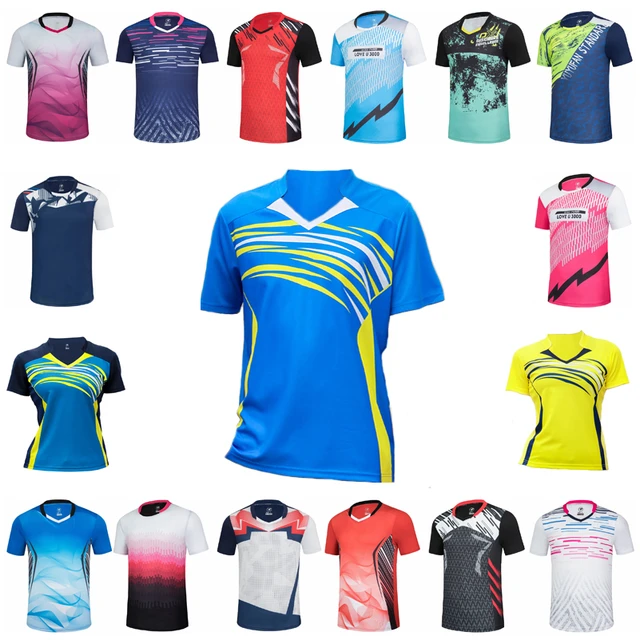 Camiseta De Tênis Masculino Shorts, Camiseta De Badminton Menina, Camiseta  De Tênis De Mesa Masculina, Roupas De Camisa De Ping Pong Feminino, Jogo De  Tênis Feminino - Camisetas De Tênis - AliExpress