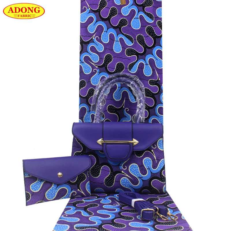 Nieuwe Vrouwen Wax Tas Set Afrikaanse Wax Stoffen Whit 6Yards Wax Katoen Stof Hoge Kwaliteit Ankara Prints Stof Voor vrouwen Party Dress Nieuwe Vrouwen Wax Tas Set Afrikaanse Wax Stoffen Whit 6Yards Wax Katoen Stof Hoge Kwaliteit Ankara Prints Stof Voor vrouwen Party Dress