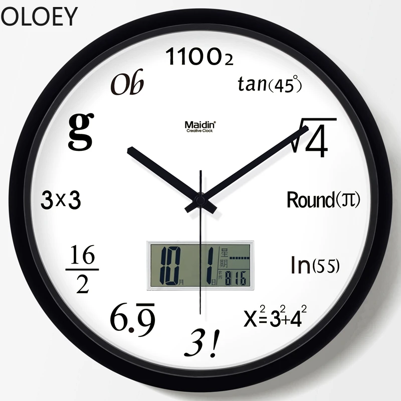 

Large Wall Clock Mechanism Silent Clocks Modern Digital LED Calendar Kitchen Living Kids Room Wall Clock Silent Home Decor 2020