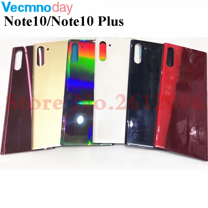 Новинка, для samsung Galaxy Note 10, крышка батареи, задняя крышка, корпус, задний Чехол для Note 10 Plus, стеклянная крышка батареи+ клейкая наклейка