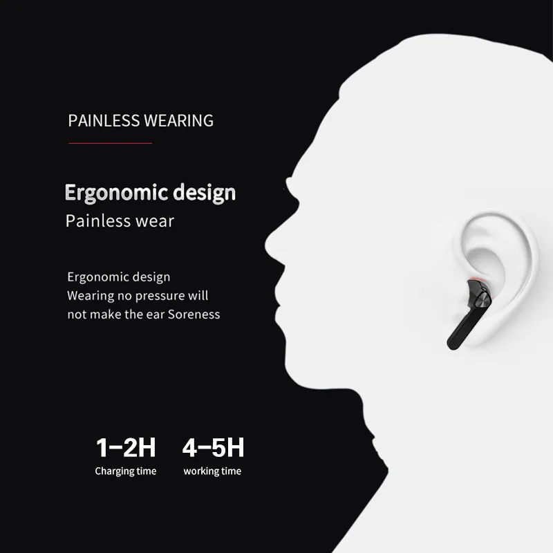 Новые беспроводные наушники tws bluetooth 5 0 спортивные вкладыши гарнитура с зарядным